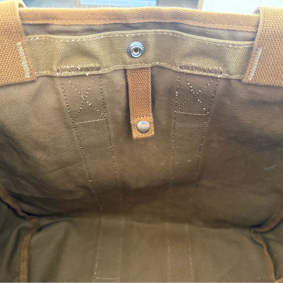 Alex Mill The Perfect Weekday Tote in Golden Khaki - Picture 8 of 11